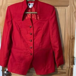 Red blazer vintage 80s